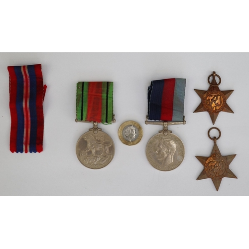 5 - WW2 medal group to GH Aston Esq. inc. Defence medal, War medal, 1939-45 star, Burma Star in original... 
