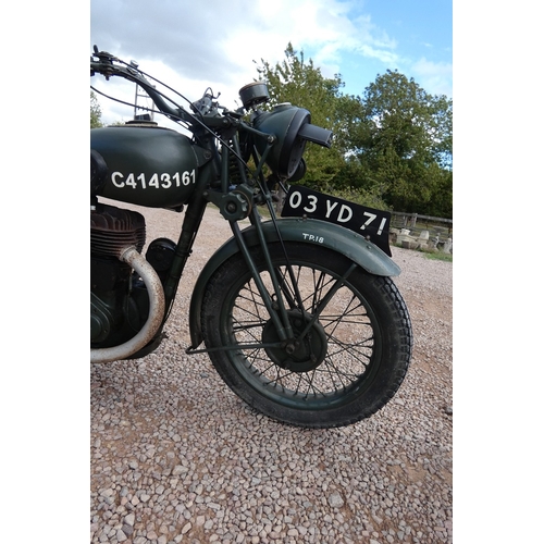 80 - 1939 BSA M20 army despatch motorcycle with refurbished long range petrol tank and full tool kit in p... 