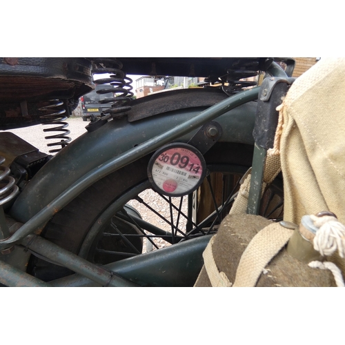 80 - 1939 BSA M20 army despatch motorcycle with refurbished long range petrol tank and full tool kit in p... 