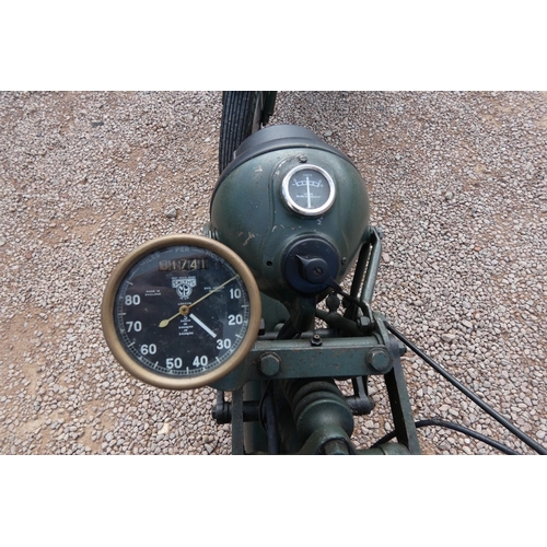 80 - 1939 BSA M20 army despatch motorcycle with refurbished long range petrol tank and full tool kit in p... 