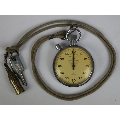 Breitling stopwatch - engraved to the reverse Driver to Europe 1965 A.A ...