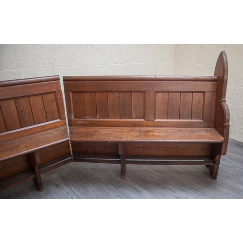 658 - Church pew converted to corner bench