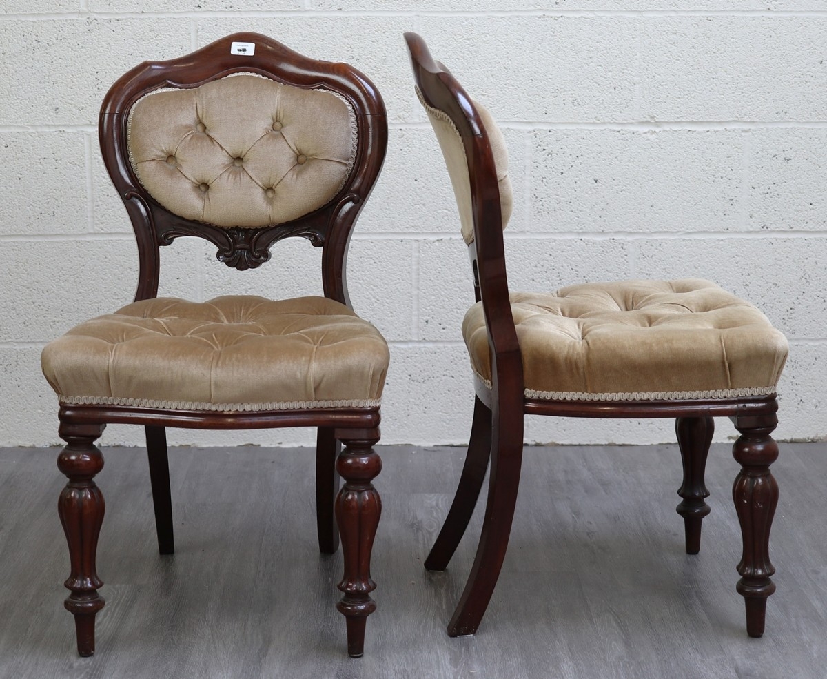 Pair of Victorian rosewood dining chairs - Originally from Stonely Abby ...