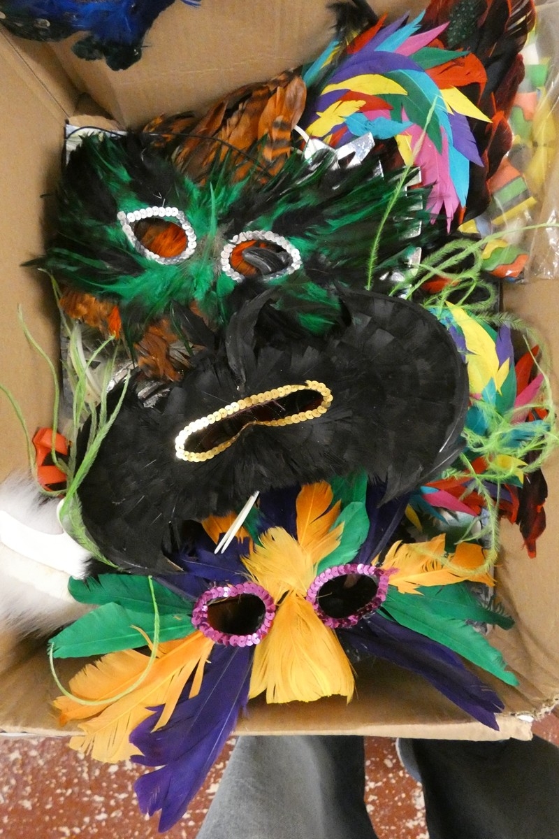 Party box of masks to include Spitting Image Tony Blair and John Major