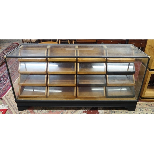 542 - 1920’s haberdashery shop counter - Approx W:182cm D:60cm H:90cm