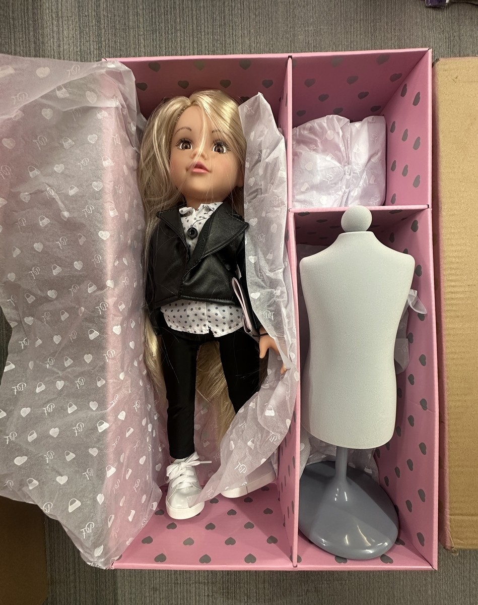 Design a Friend doll in original box with clothing & bed in original ...