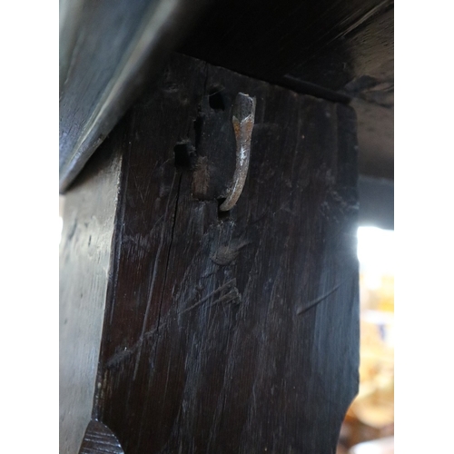 278 - Sympathetically restored 17th century carved oak four-poster bed - Approx L: 207cm W: 167cm H: 188cm