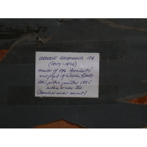 454 - George Richmond RA (1809 - 1896) - Watercolour An Old Irish Billy Goat 1835 - Approx IS 43cmX33cm