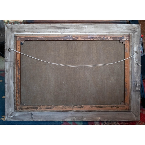 464 - Oil on canvas of Pointer Dogs by E S England - Approx IS 90cm x 60cm