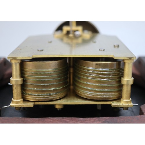 626 - Antique inlaid wall clock with double fusee movement