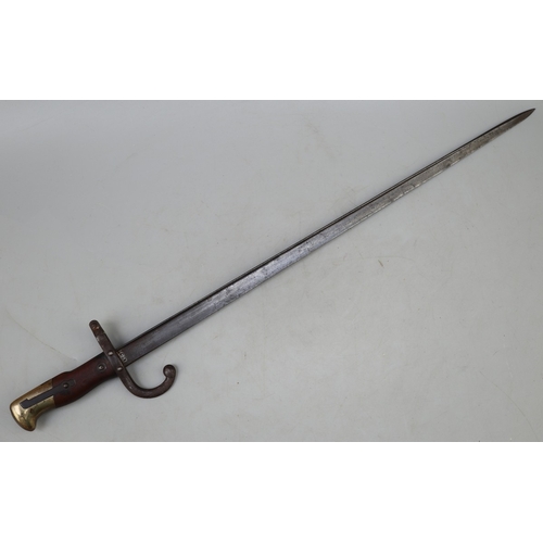 183 - French Gras bayonet - made in&nbsp;St Etienne Arsenal 1875