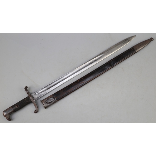 184 - Solingen made sword bayonet - 1871 late 19thC Prussian - Alex Coppel made