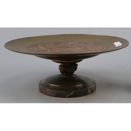 215 - Grand Tour style Tazza - Copper & Bronze