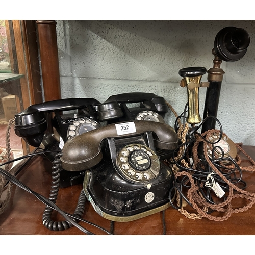 252 - Collection of vintage telephone's