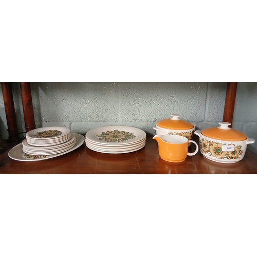 260 - Royal Doulton 6 place dinner service - 'Forest Flower' pattern