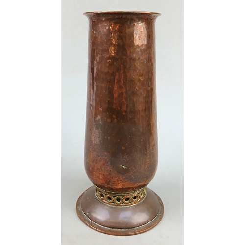 263 - Fine quality Arts and Crafts copper vase