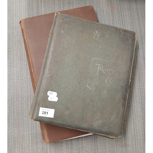 281 - Good collection of postcards/birthday postcards, silk cards both loose and in albums