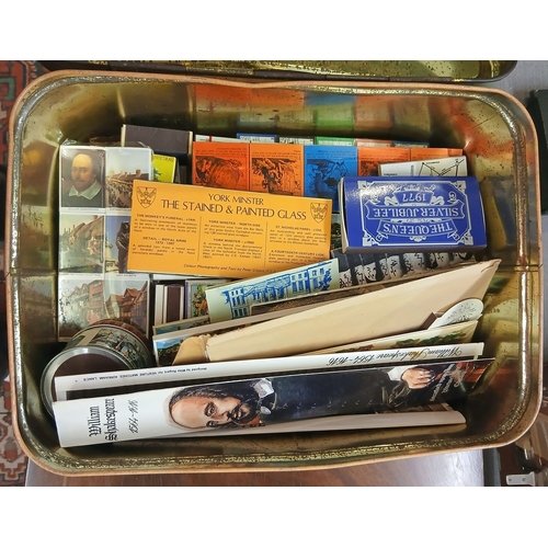 305 - Good collection of matchboxes with contents in metal tin