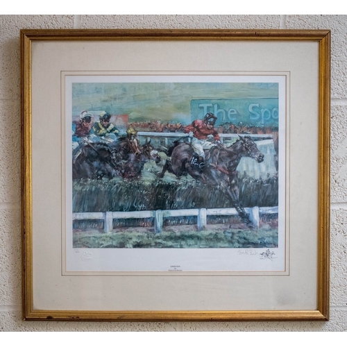 366 - Signed and blind stamped L/E print 572/800 - 'Dawn Run' by Claire Eva Burton