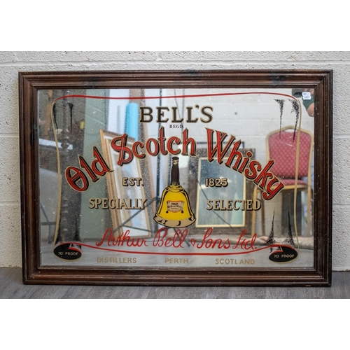 376 - Vintage pub mirror - Bell's Old Scotch Whisky