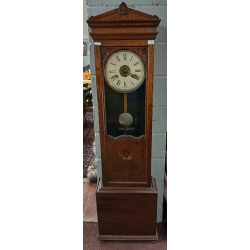 395 - Antique long cased clock by Recorders Ltd of London&nbsp; - Approx H: 179cm