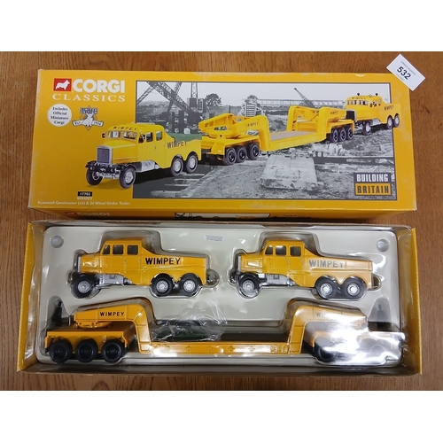 532 - Corgi Classics Heavy Haulage die cast model as new in original box - 17702