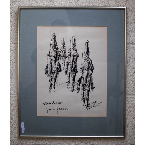 598 - The Horse Guards Procession Felix Fabian signed print