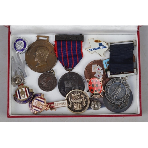 131 - Collection of pin badges & medals