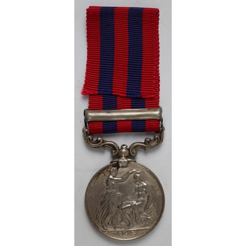 136 - India General Service Medal (1854) N.W. Frontier to Sowar Shah Mohammed Khan, 15 Bengal Cavalry. Kno... 
