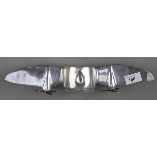 156 - Vintage flying cap together with a clock