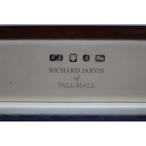 16 - Cased solid silver ruler by Richard O. A. Jarvis of Pall Mall - US Presidents - Approx L: 33.5cm 322... 