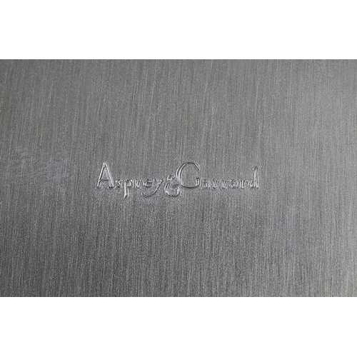 18 - Cased Hallmarked silver round trinket box by Asprey & Garrard - Approx 358g