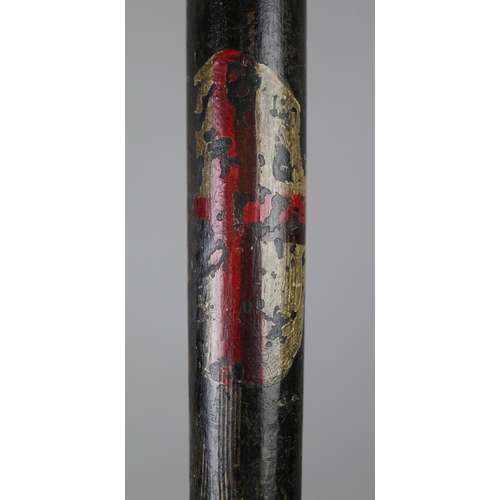 210 - 19thC London Police Truncheon, with makers name stamped into the top of the staff, 'Barker 233 Holbo... 
