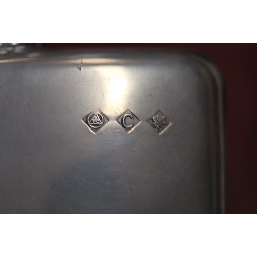 223 - Pewter hip flask