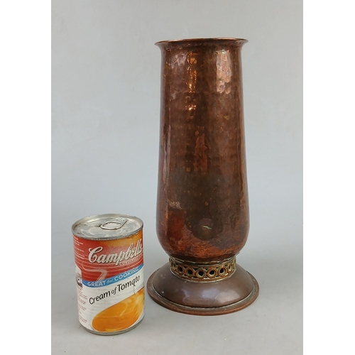 263 - Fine quality Arts and Crafts copper vase