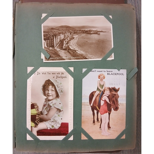 281 - Good collection of postcards/birthday postcards, silk cards both loose and in albums