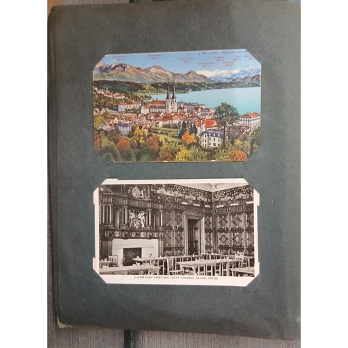 284 - 2 albums of postcards
