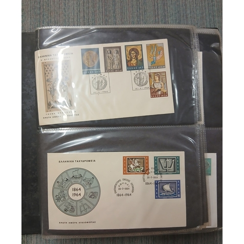 302 - Stamps -&nbsp;GREECE modern F.D.C.s in&nbsp;2&nbsp;albums