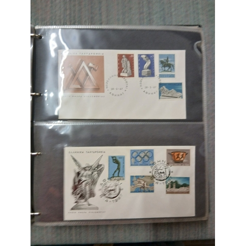 302 - Stamps -&nbsp;GREECE modern F.D.C.s in&nbsp;2&nbsp;albums