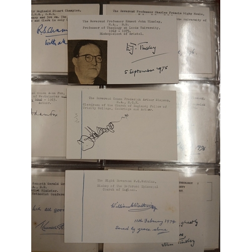 313 - Autograph album (inc WINSTON CHURCHILL) collected throughout the 1970s featuring over 150 autographs... 