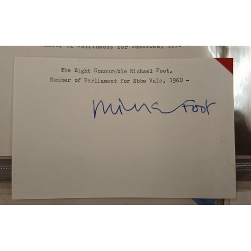 313 - Autograph album (inc WINSTON CHURCHILL) collected throughout the 1970s featuring over 150 autographs... 