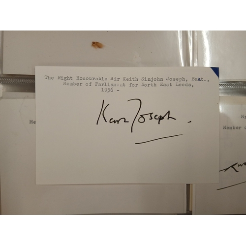 313 - Autograph album (inc WINSTON CHURCHILL) collected throughout the 1970s featuring over 150 autographs... 