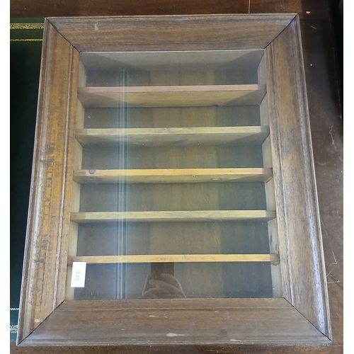 349 - 3 wooden display cabinets