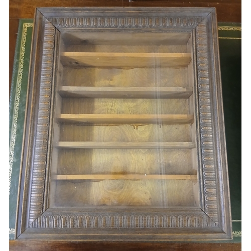 349 - 3 wooden display cabinets