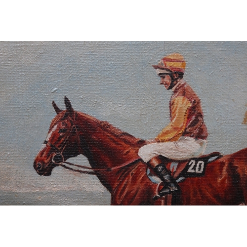 361 - Signed Oil on canvas - Grand National Winner 1972 'Well to do' by Mallington - Approx IS 29.5cm x 25... 