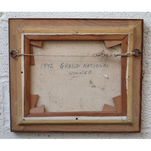 361 - Signed Oil on canvas - Grand National Winner 1972 'Well to do' by Mallington - Approx IS 29.5cm x 25... 