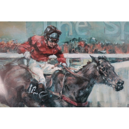 366 - Signed and blind stamped L/E print 572/800 - 'Dawn Run' by Claire Eva Burton