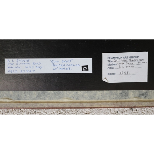 367 - 4 watercolours by&nbsp; B.L. Stone