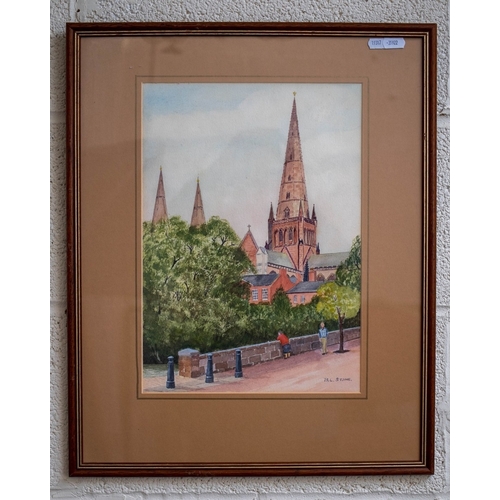 367 - 4 watercolours by&nbsp; B.L. Stone