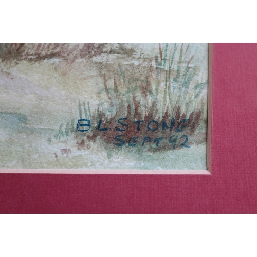 367 - 4 watercolours by&nbsp; B.L. Stone